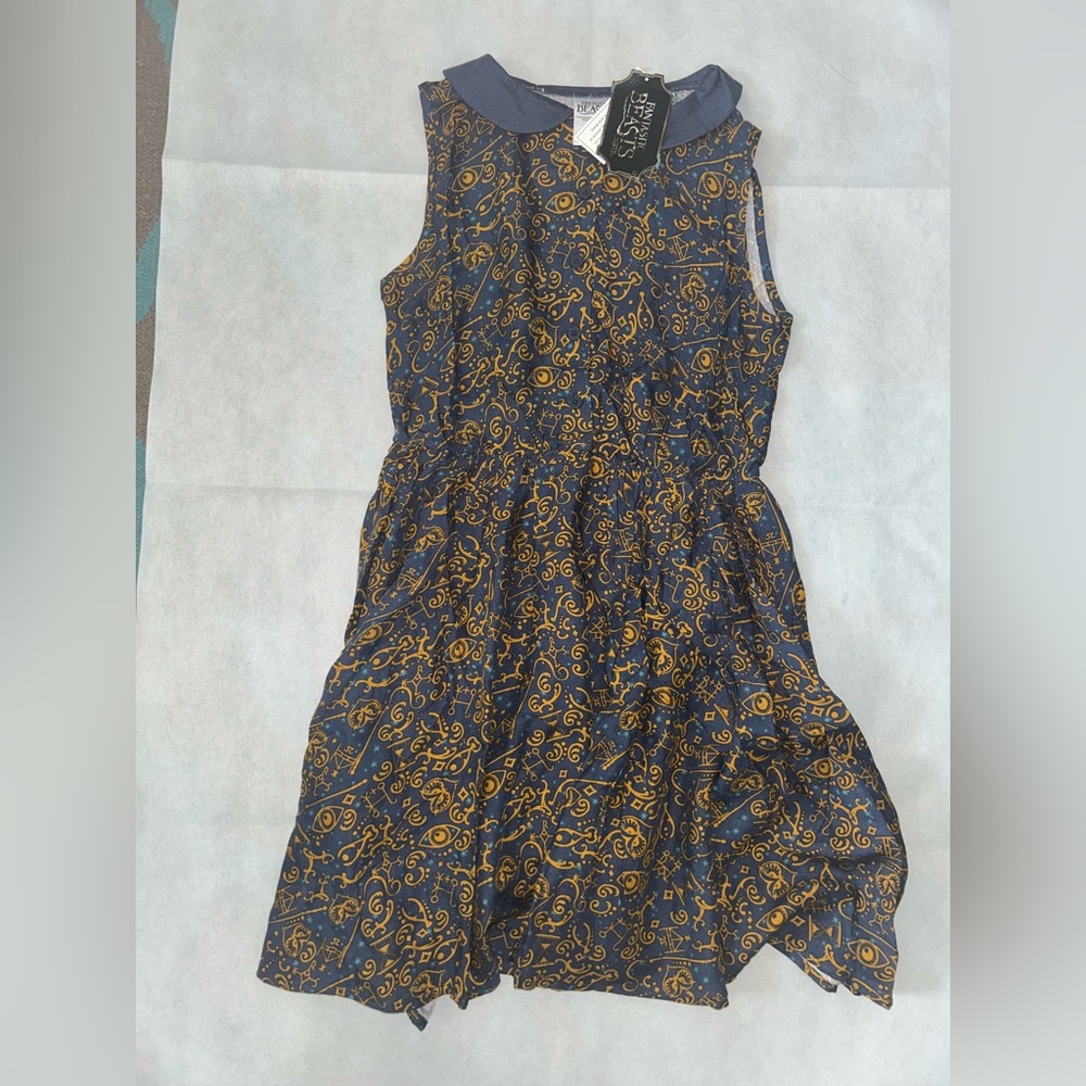 Harry Potter fantastic beasts girl collared dress NWT
